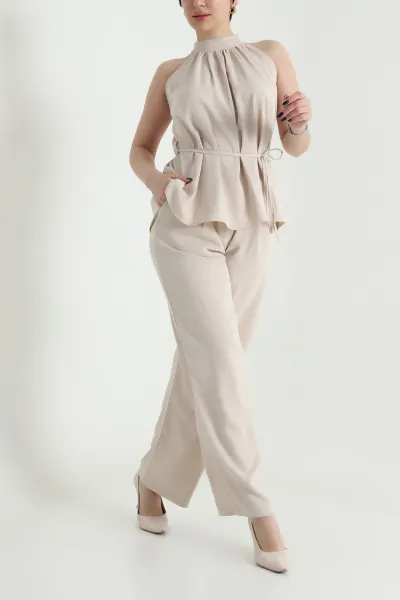 bej-pantolon-bluz-kadin-linda-ikili-takim-452908