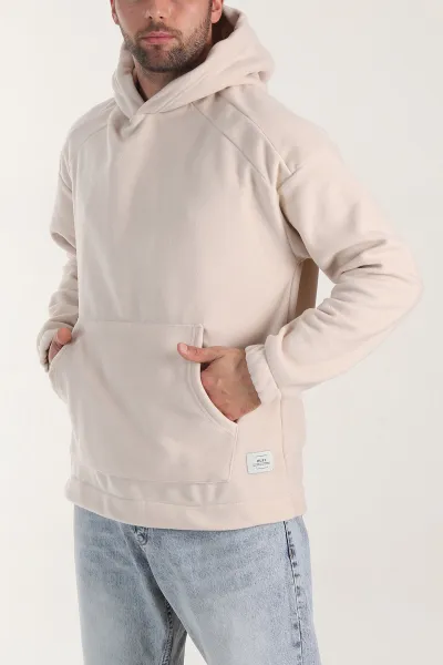 bej-polar-kumas-kapusonlu-erkek-sweatshirt-408517