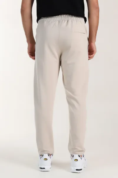 Krem Regular Fit Çimalı Şerit Detaylı Erkek Eşofman Altı 402367
