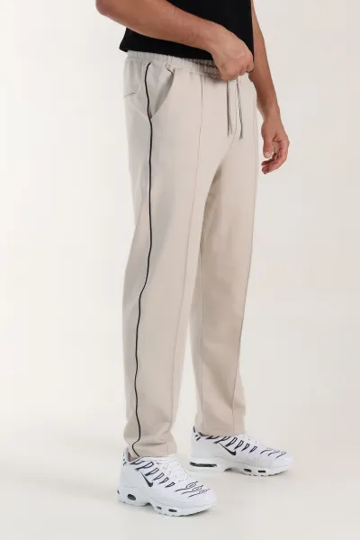 krem-regular-fit-cimali-serit-detayli-erkek-esofman-alti-402367