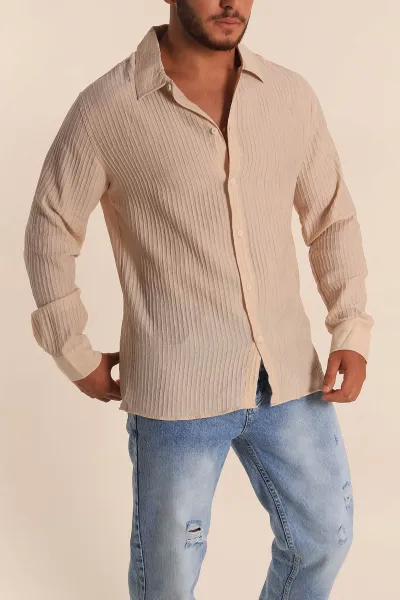 bej-regular-fit-plise-dokulu-erkek-gomlek-285472