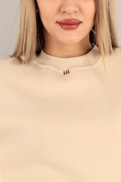 Bej Şardonlu Bayan Sweat 140751