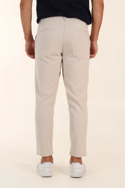 Bej Slim Fit Erkek Kumaş Pantolon 391453