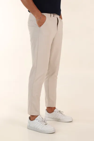 Bej Slim Fit Erkek Kumaş Pantolon 391453
