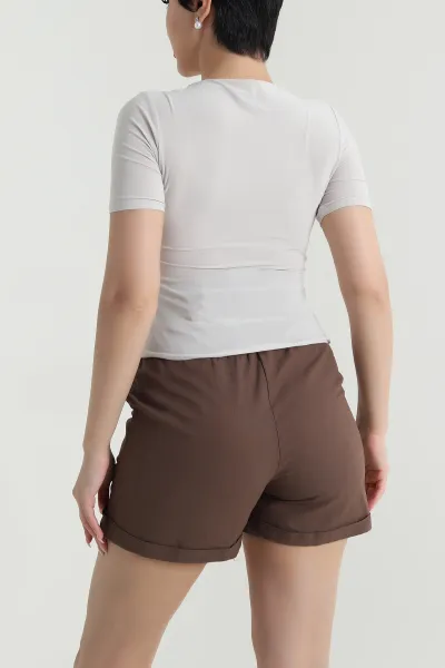 Bej Tokalı Sandy Kadın Bluz 465279