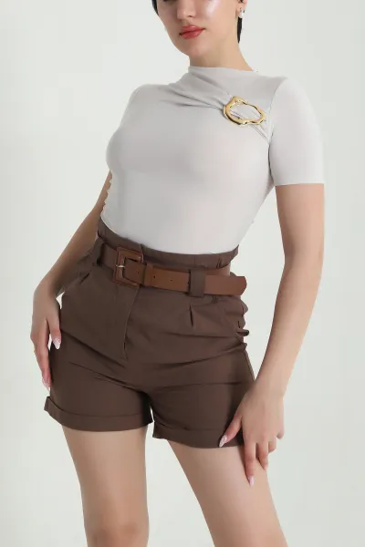 Bej Tokalı Sandy Kadın Bluz 465279