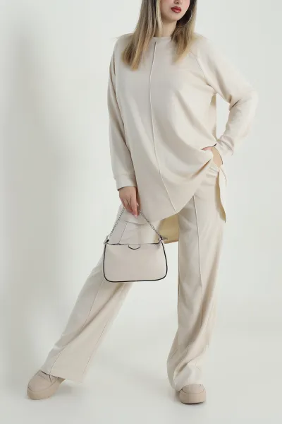 bej-tunik-pantolon-oysho-kadin-ikili-takim-487333