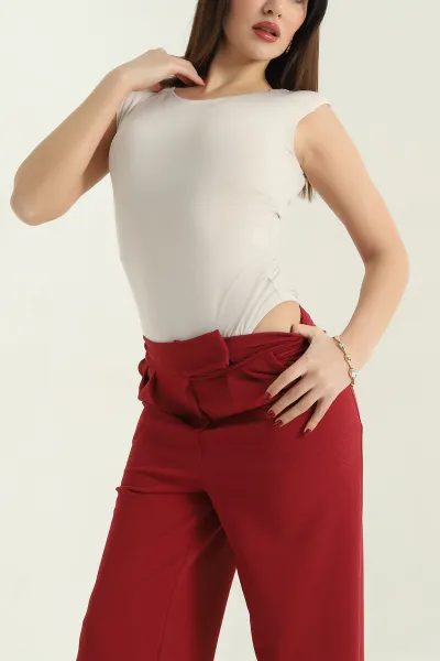 Bej Vatkalı Sandy Zıbın Bluz 336430