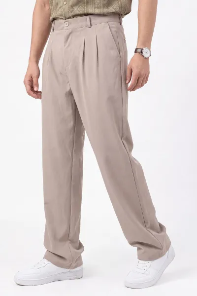 Bej Yeni Sezon Baggy Erkek Pantolon 472162