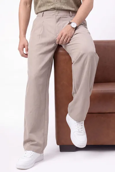 Bej Yeni Sezon Baggy Erkek Pantolon 472162