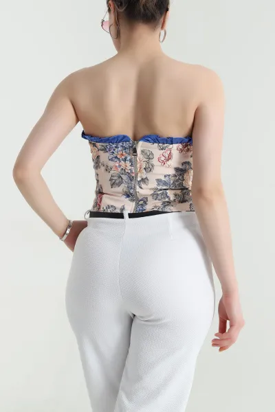 Bej Yeni Sezon Premium Kadın Dabıl Korse 462377