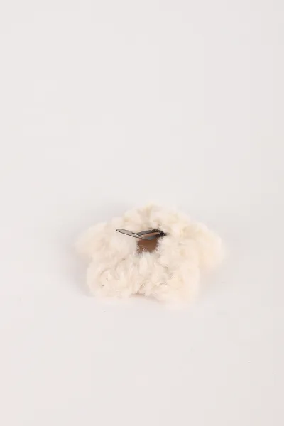 Bej Yıldız Model Peluş Çıt Çıt Toka 364219