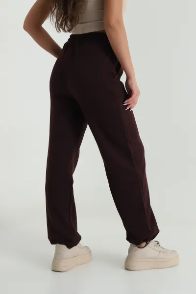 Bel ve Paça Lastikli Üç İp Kadın Pantolon 484563