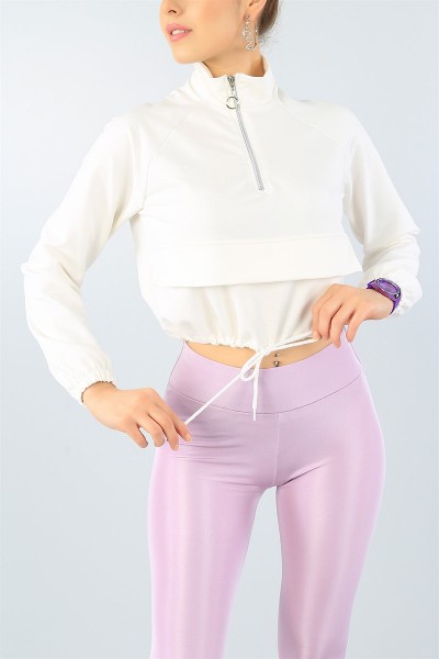 Belden Sıkmalı Bayan Sweat 45749