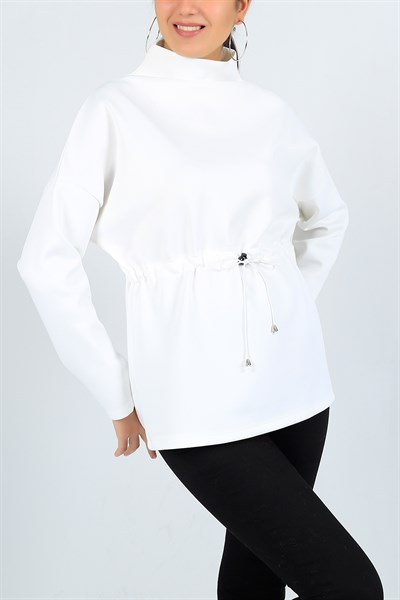 Belden Sıkmalı Krem Scuba Sweet 23746B