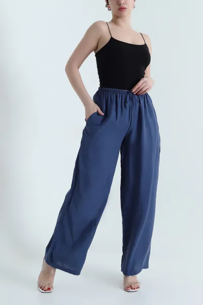 Beli Lastikli Kadın Tensel Pantolon 441935