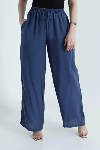Beli Lastikli Kadın Tensel Pantolon 441935