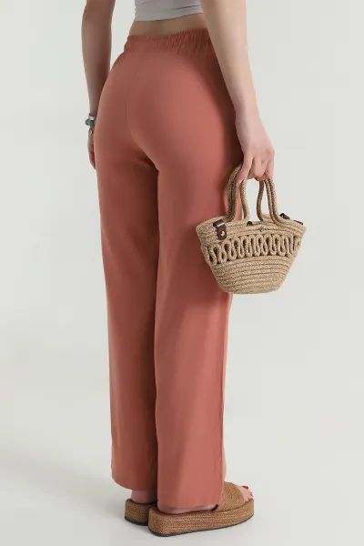 Beli Lastikli Modal Kadın Pantolon 478951