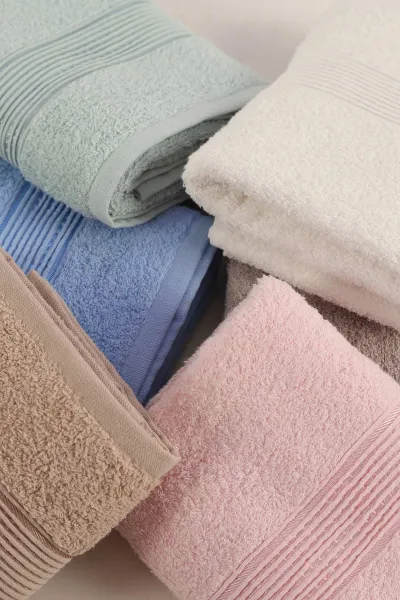 Bella Home 50x90 Cm Jakarlı Saraylı Desen 6'lı El Havlusu Seti 434680