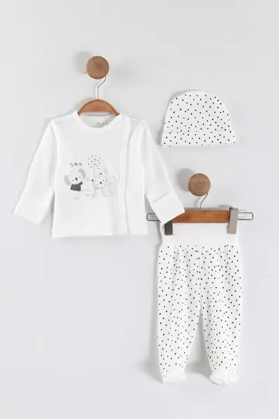 beyaz-0-3-ay-koala-baskili-patikli-unisex-bebek-3lu-zibin-takim-453781
