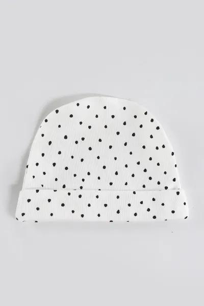 Beyaz (0-3 Ay) Koala  Baskılı   Patikli Unisex Bebek 3'lü Zıbın Takım 453781