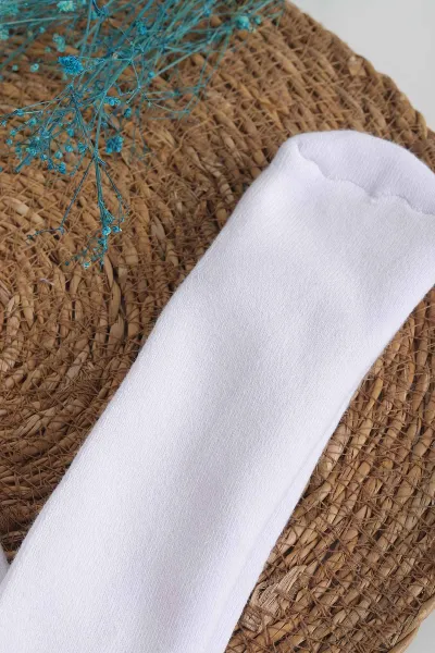 Beyaz (1-2 Yaş) Termal Havlu Kız Bebe & Çocuk Kilotlu Çorap 314754