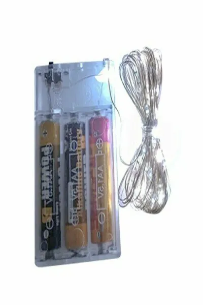 Beyaz 10 Mt Pilli Peri Led 330734