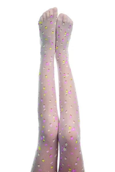 Beyaz 10 Penti  Pretty  Colorful Flower 20  Den Kız Çocuk Külotlu Çorap 421691