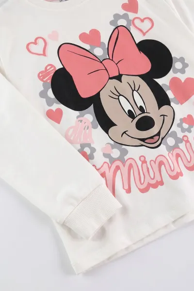Beyaz (11-15 Yaş)Karakter Baskılı Kız Çocuk Pijama Takımı 476911
