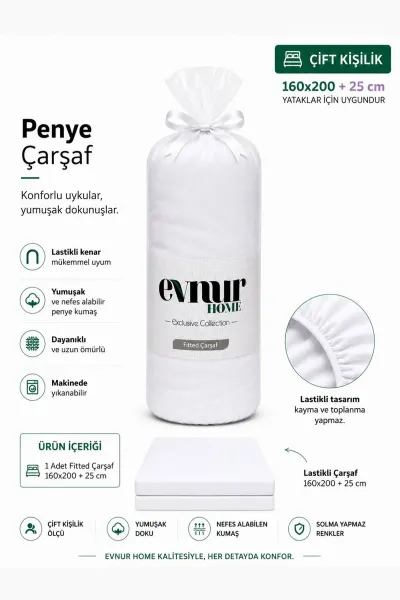 beyaz-160x20025-cm-evnur-home-penye-cift-kisilik-fitted-lastikli-carsaf-467372