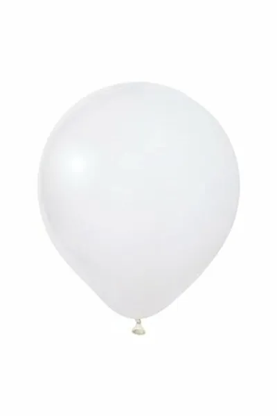 Beyaz 18'' Jumbo Pastel Balon 10'lu Paket 301409