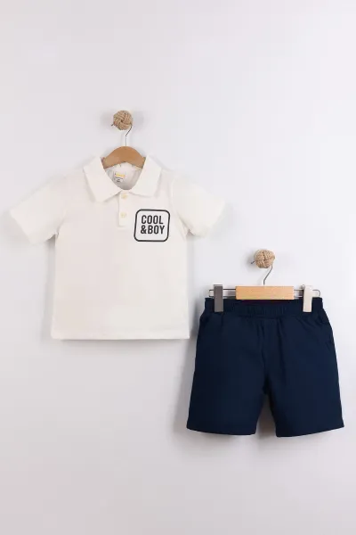 beyaz-2-10-yas-polo-yaka-cool-boy-baskili-tisortlu-gabardin-sortlu-erkek-cocuk-yazlik-2li-takim-454620