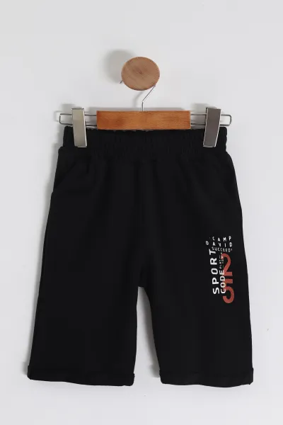 Beyaz (2-10  Yaş)Baskılı Tişört ve Şortlu Süprem Erkek Çocuk Yazlık Takım 456308