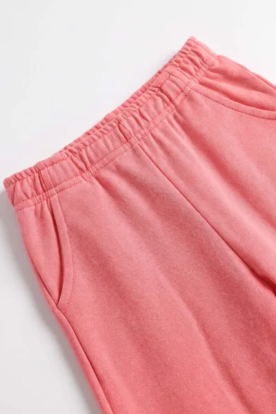 Beyaz (3-11 Yaş) Karakter Baskılı Ribana Kumaş Kız Çocuk Pijama Takımı 477104