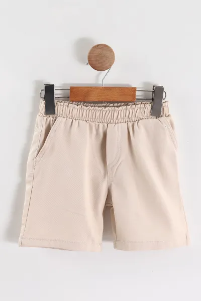 Beyaz (3-4 Yaş) Polo Yaka Cool Boy Baskılı Tişörtlü Gabardin Şortlu Erkek Çocuk Yazlık 2'li Takım 465865