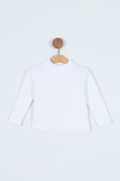 Beyaz (3-6 Yaş) Ribanalı Kız Çocuk Sweat 209875