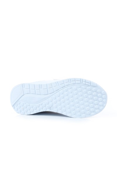 Beyaz (31-35 Filet) Lastik Bağlı Çırtlı Fileli Erkek Çocuk Spor Ayakkabı 168650
