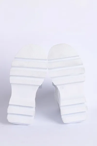 Beyaz (31-35 Filet)Cırtlı Bağcıklı İçi Kürklü Bilek Kız Çocuk Bot 316455