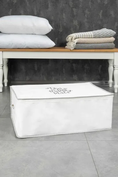 Beyaz 65x40x35 İpli Yastık Kıyafet Hurcu 250334