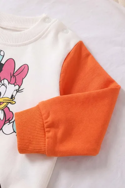 Beyaz (6-24 Ay) Karakter Baskılı   2'li Kız Bebek Takım 472684