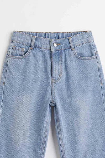 Beyaz (7-11 Yaş) Fitilli Bodyli Peluş Yelekli Kot Pantolonlu Kız Çocuk 3'lü Takım 500970