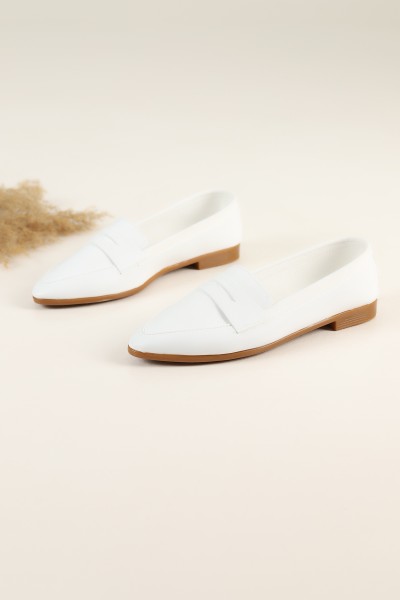 Beyaz Babet Ayakkabı 185846