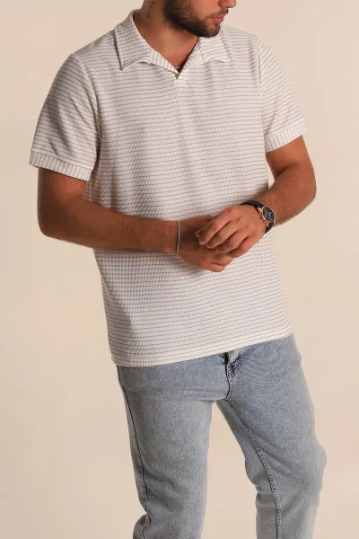 beyaz-bej-cizgili-regular-fit-dokulu-polo-yaka-erkek-tisort-277088