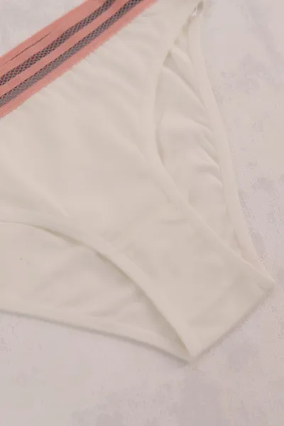 Beyaz Beli Lastikli Kadın Külot 416053