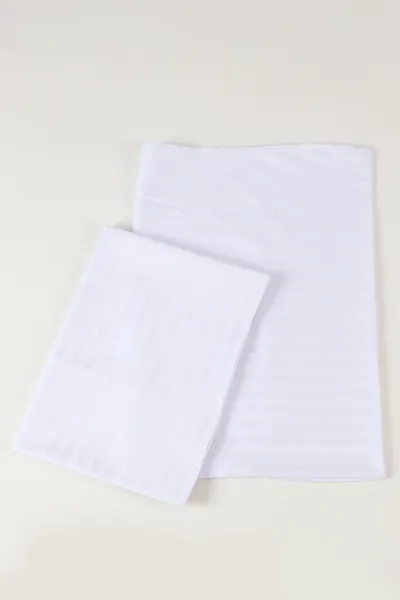 Beyaz Bella Home 50x70 Cm 2'li Saten Yastık Kılıfı 474147