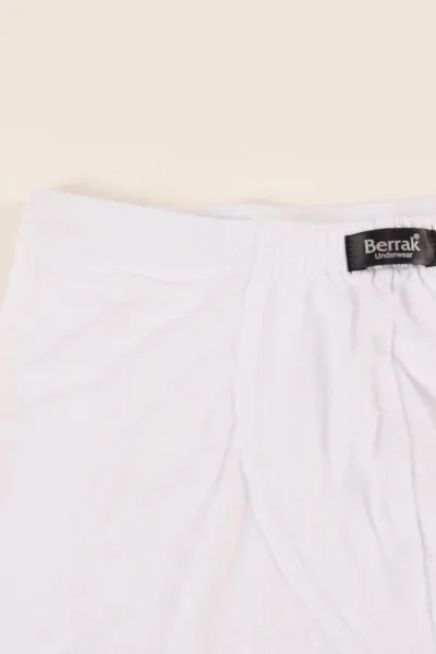 Beyaz Berrak Bambu Likralı Erkek Boxer 368986