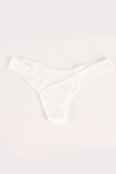 Beyaz Berrak Brazilian Model Kadın Tanga 372147