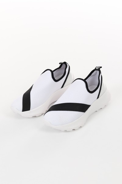 Beyaz Bez Spor Ayakkabı 121465