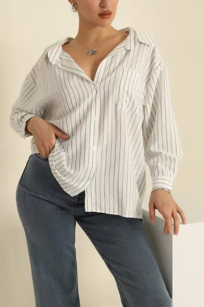 beyaz-cizgili-dokuma-oversize-bayan-gomlek-269895
