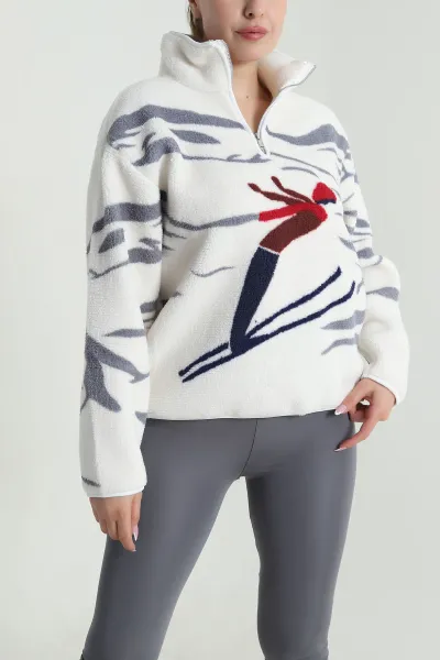 beyaz-desenli-teddy-kadin-sweat-485144